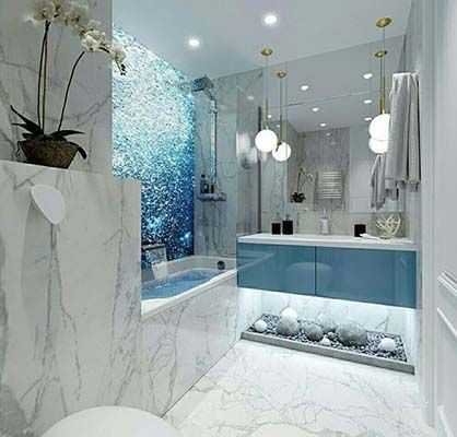 beyaz banyo dekorasyonu
